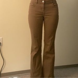 Flared Twill Pants